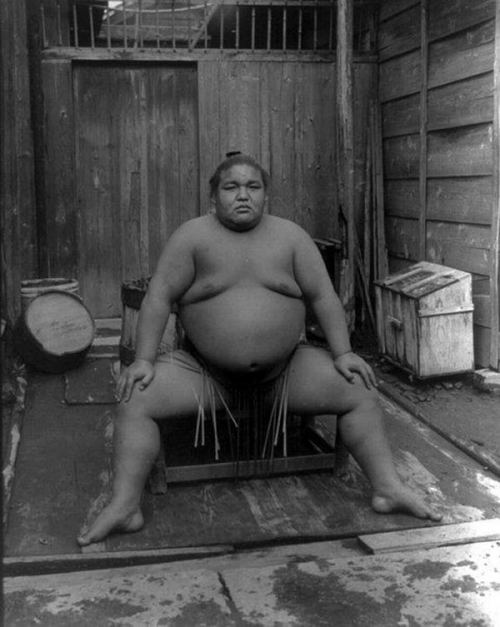 Sumo güləşçisi. Yaponiya imperiyası, 1907-ci il