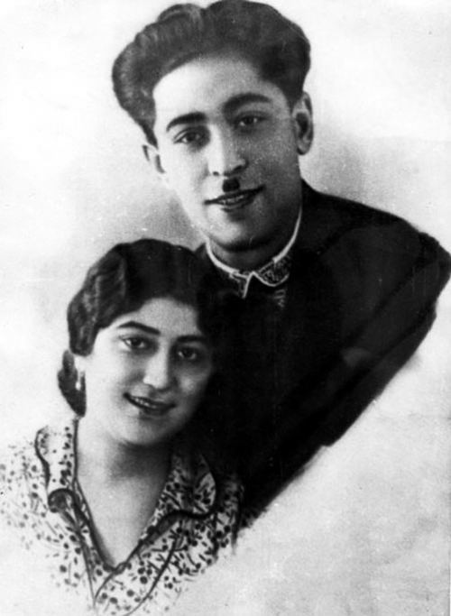 Səməd Vurğun həyat yoldaşı Xavər xanımla, 1934-cü il