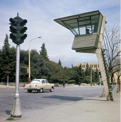 Kommunist (indiki İstiqlaliyyət) küçəsi, Bakı, 1967-ci il