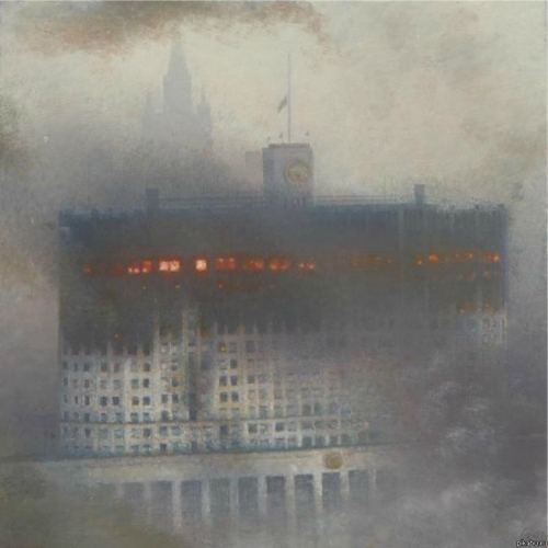 Rusiya Federasiyasının Hökumət Evi, Moskva, 1993-cü il