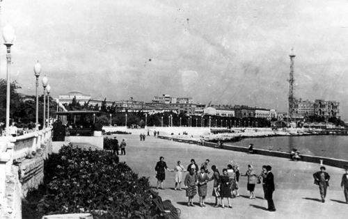 Dənizkənarı bulvar. Bakı, 1958-ci il
